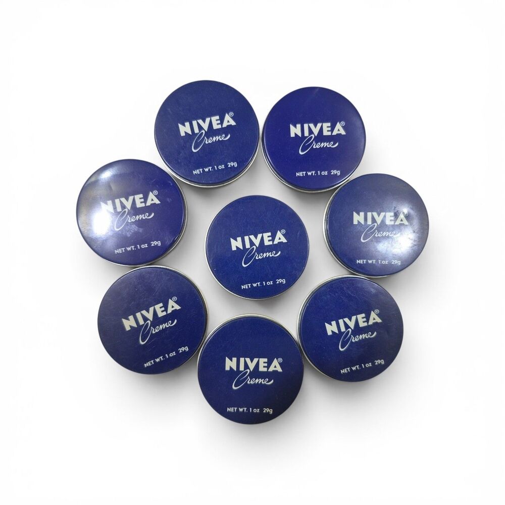 8 Pcs NIVEA Moisturizing Skin Cream 1 oz/30ml Travel Size Creme for Hand, Body